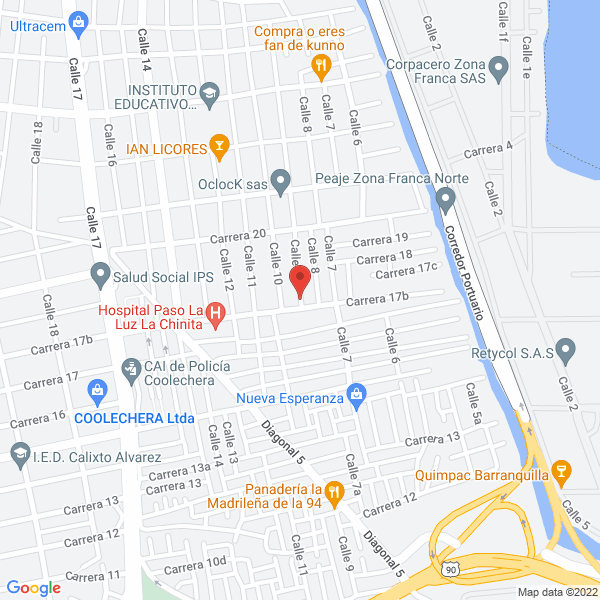 Map of Prontasalud Ltda.