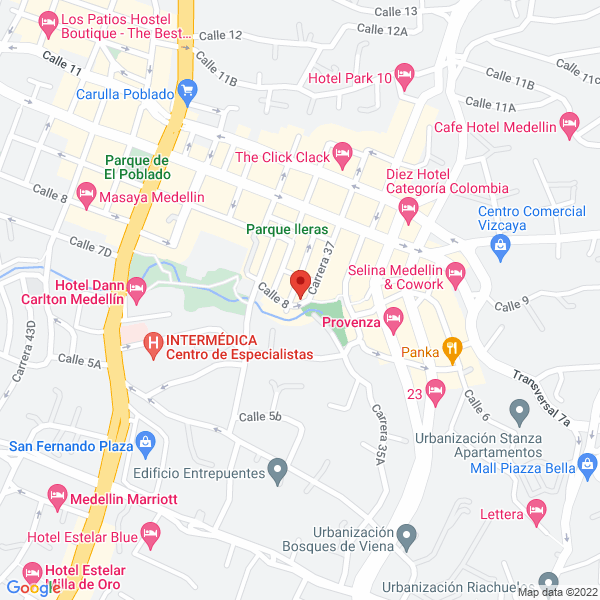 Mapa de Rojo Tienda Nuria Cañellas