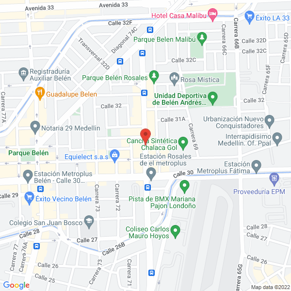 Mapa de Rosales Manos Y Pies