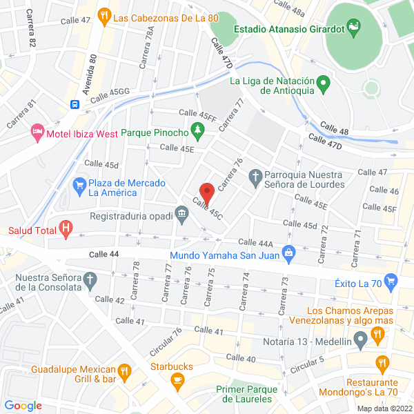 Mapa de Hj Grúas