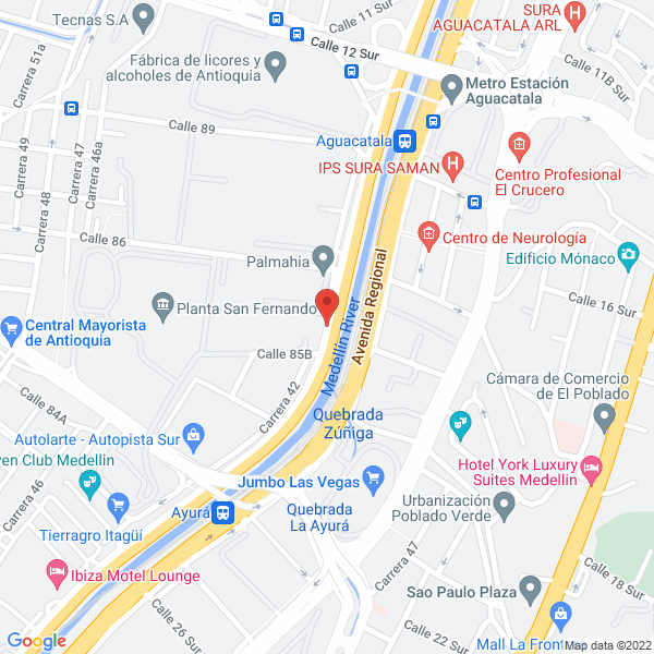 Mapa de Corsan S.A.
