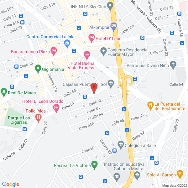 Map of Almacén Centro Eléctrico La 61