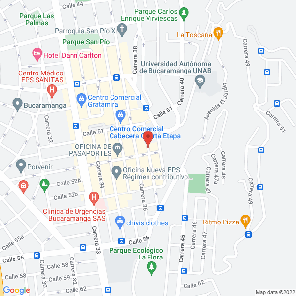 Map of C.D.I S.A. Centro De Atención Y Diagnóstico De Enfermedades Infecciosas