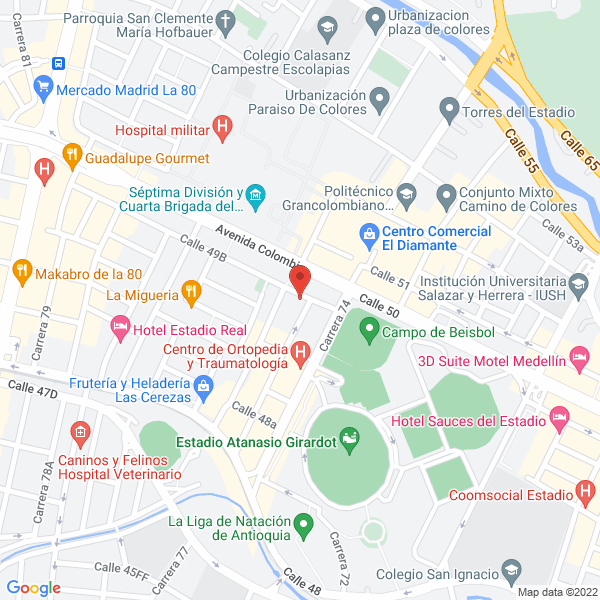 Mapa de Copiestadio