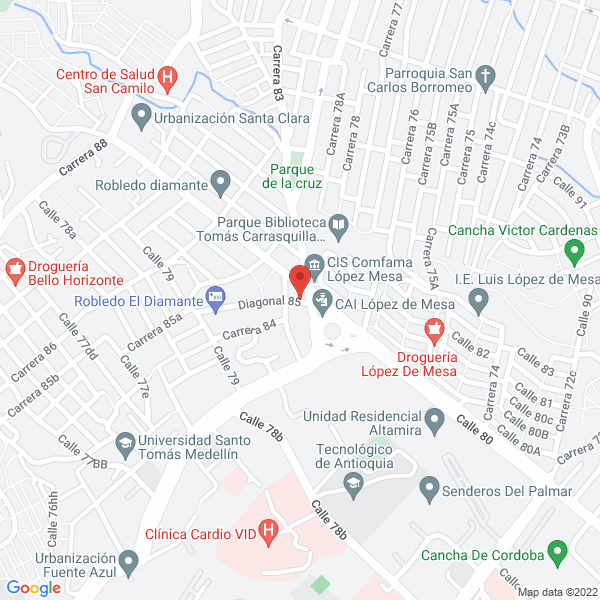 Mapa de Centro Médico Nueva Vida Ltda.