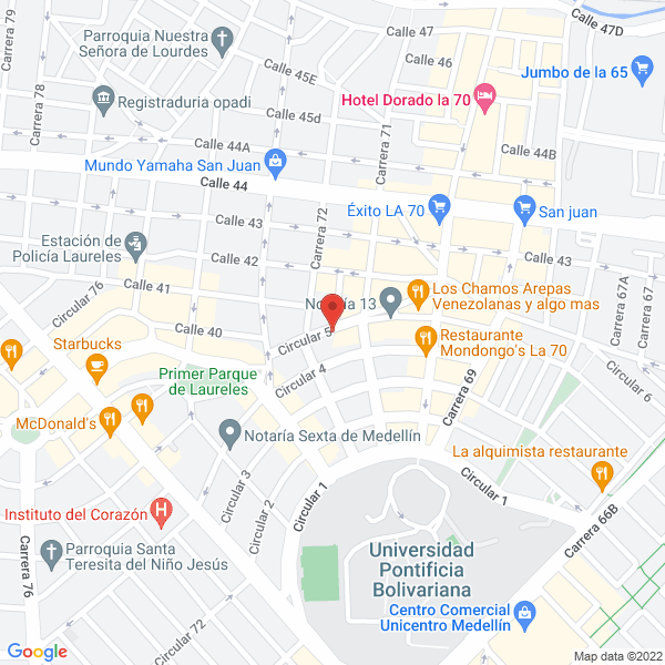 Mapa de Santamaría Dotaciones S.A.S.