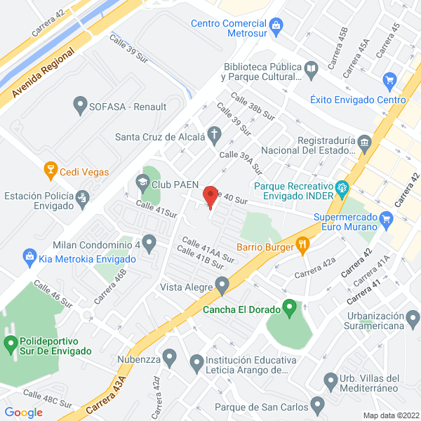 Mapa de Almacén Decorvarios-Augusto Valbuena