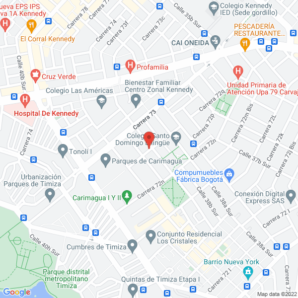Mapa de Tejidos Elizabeth Y Cía Ltda.