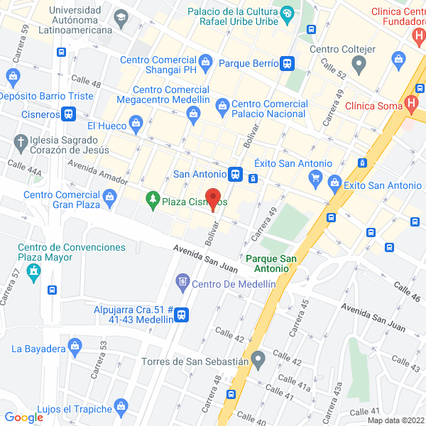 Mapa de Fantasías El Tesoro