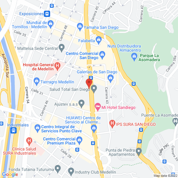 Mapa de Cfa Cooperativa Financiera
