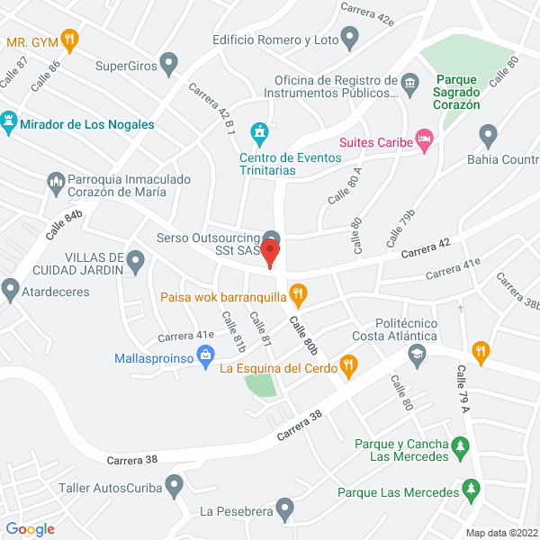 Map of Lubdy Castro Vitrales