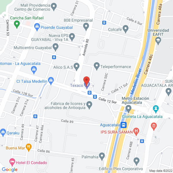 Mapa de Hobart Representaciones Santa María S.A.S.