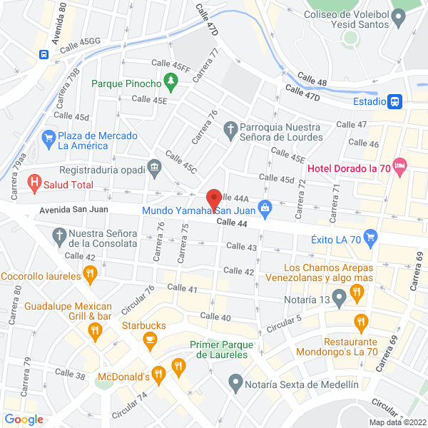 Mapa de Fumigaciones Y Extintores Medellín