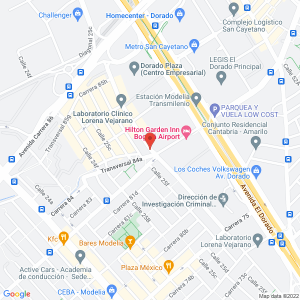 Mapa de 24 Express S.A.