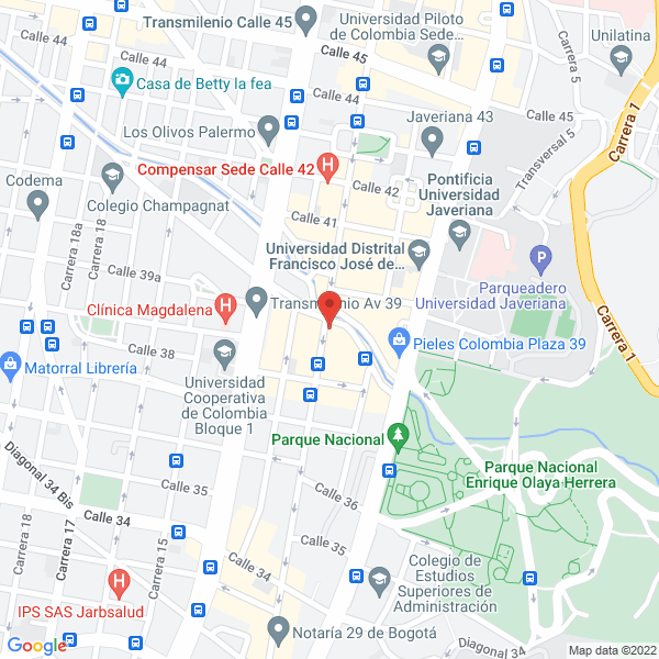 Mapa de A Dve Ingeniería S.A.S.
