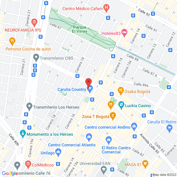 Mapa de A&A Brownies & Chocolates