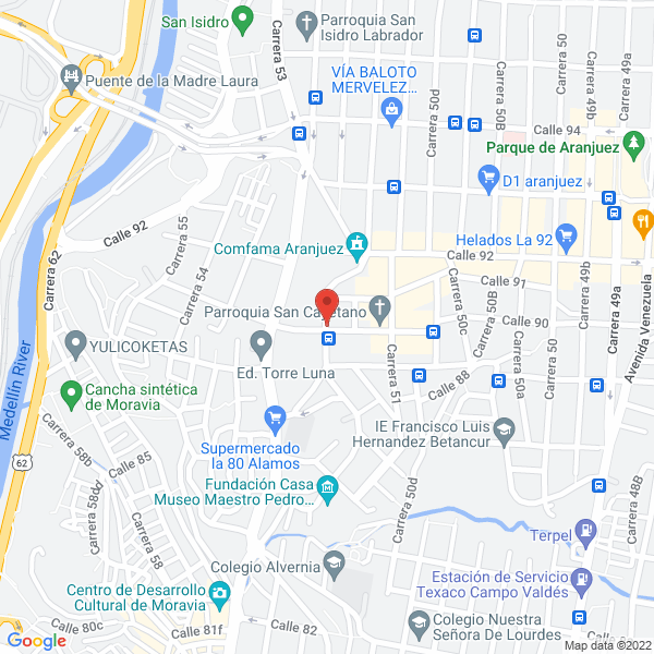 Mapa de Centro Veterinario San Cayetano