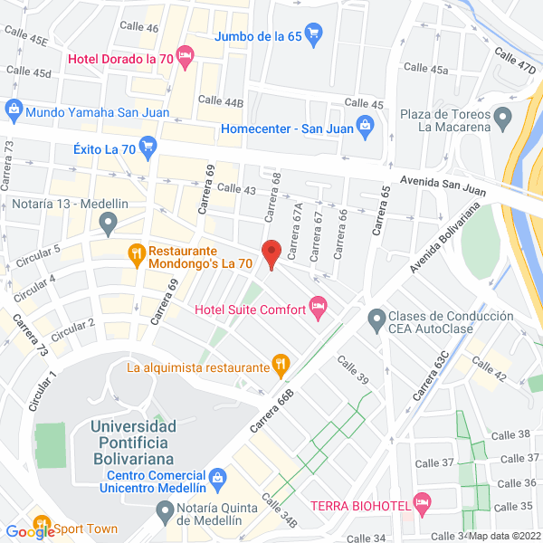 Mapa de A. Urabá