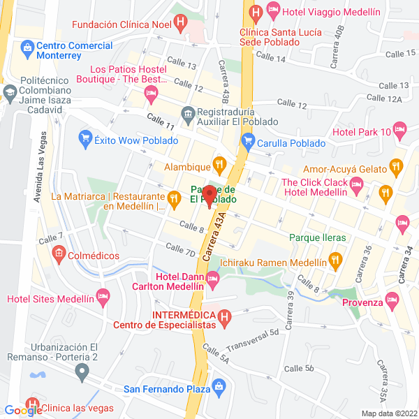 Mapa de A.A Avaluadores Asociados