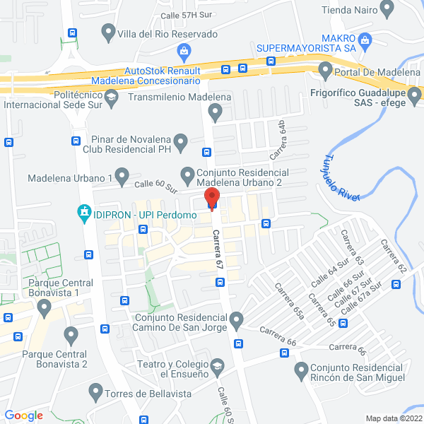 Mapa de A.A. Redes Y Proyectos S.A.S.