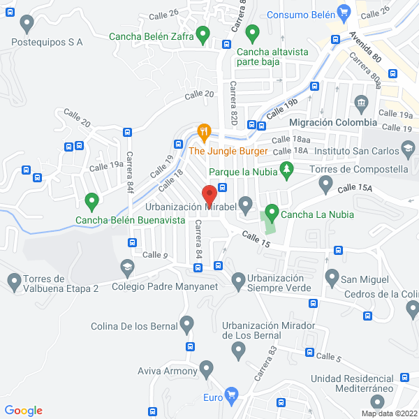 Mapa de 1Ervicios Especiales De Transporte