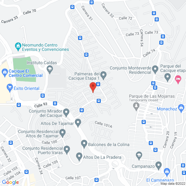 Map of A Bailar Papayera Tamboras Y Curramba