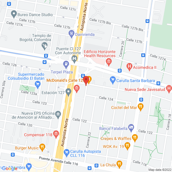 Mapa de A G Construcción Y Diseño S.A.S.