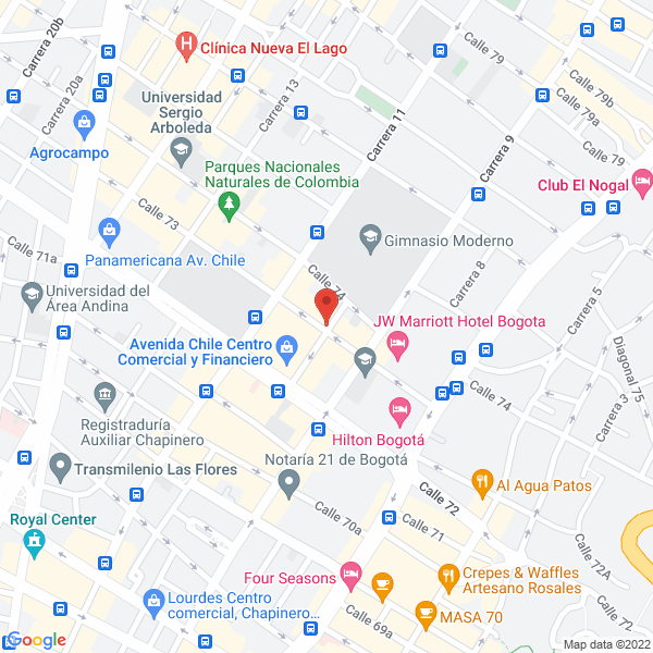 Mapa de A4 Copias Ltda.