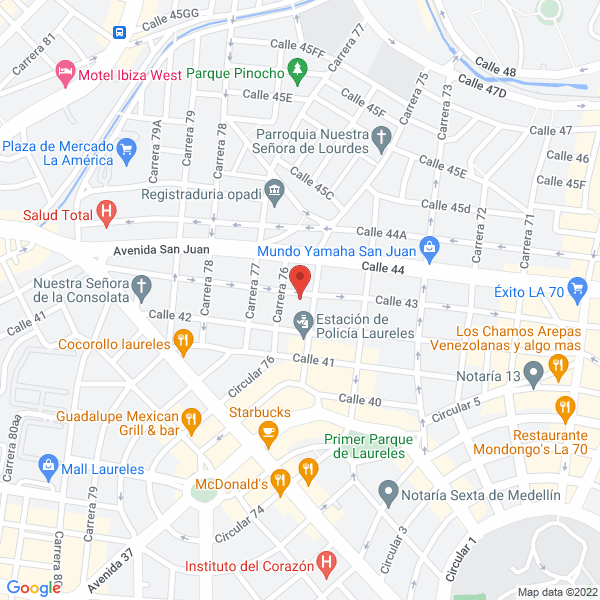 Mapa de 24 Horas Car Service