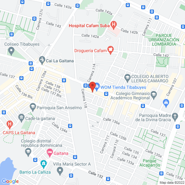 Mapa de Acabados Asociados Suarez