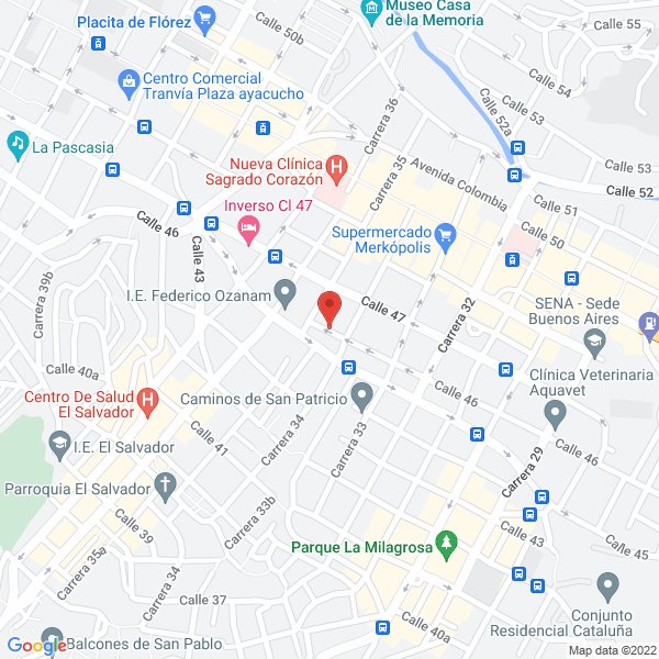 Mapa de Abierta De Cañerías Jesús Emilio Agudelo