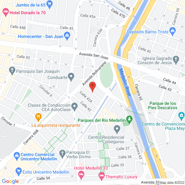 Mapa de Abogado Escobar & González S.A.S