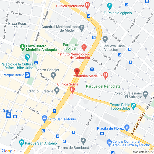 Mapa de Abogado Juan Gabriel Rojas López