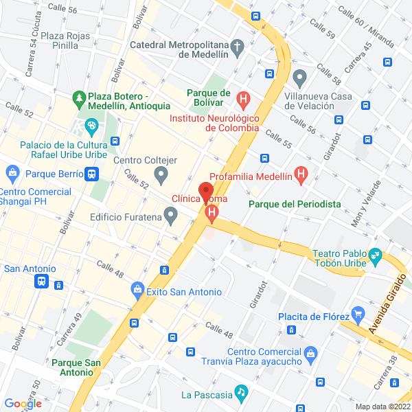 Mapa de Abogados Divorcios Medellín