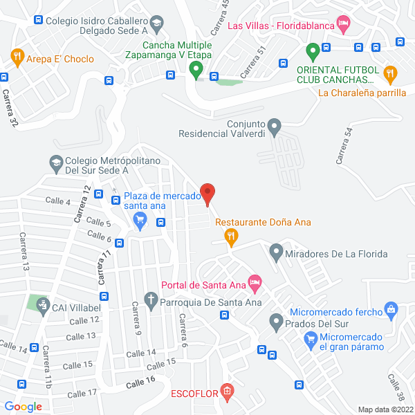 Map of Abogota Mudanzas