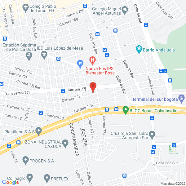 Mapa de Almacén Alquiler Carpas León