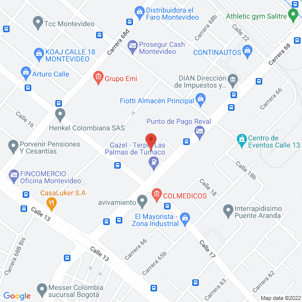 Mapa de Cartón Display Abcolor