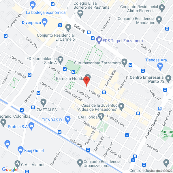 Mapa de Academia A Todo Ritmo Al Son De Cali