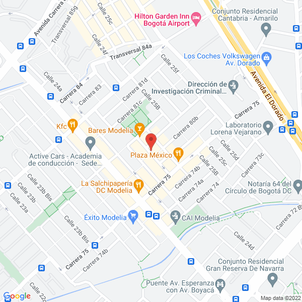 Mapa de Academia De Ballet Irma Mejía De Rojas
