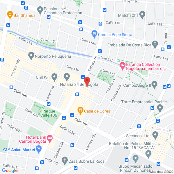 Mapa de Ace Alianza En Comunicación Empresarial Ltda.