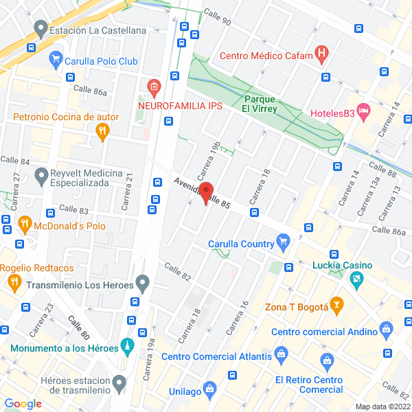 Mapa de Acción Salud S.A. Ips