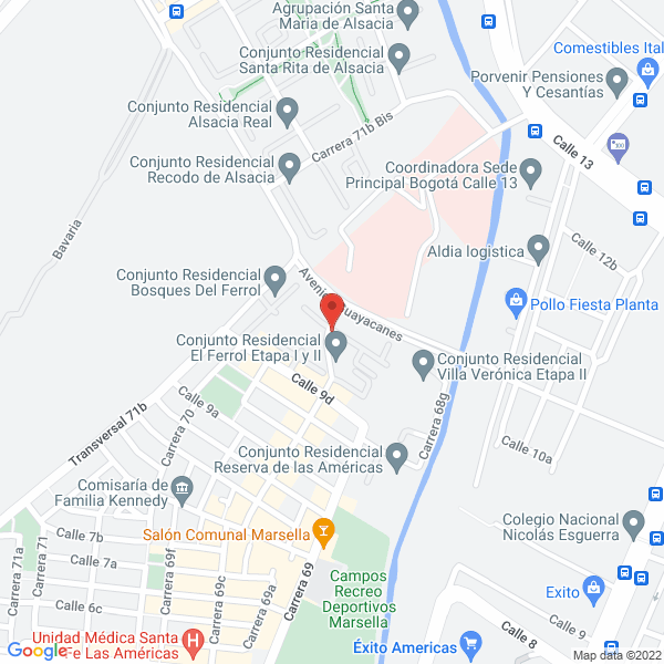 Mapa de Aceite Y Oliva S.A.S.