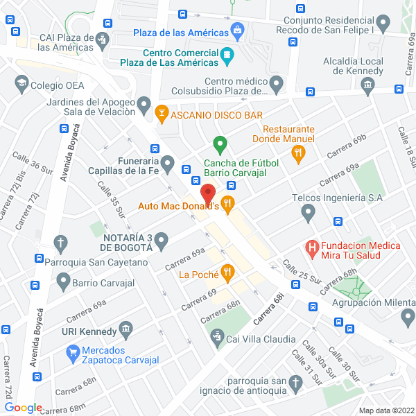 Mapa de Acertar Soluciones S. A.