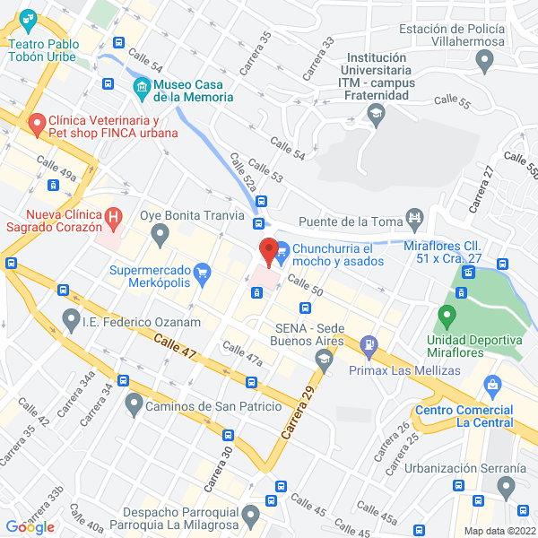 Mapa de Acarpin Hogar De Niñez Y Juventud