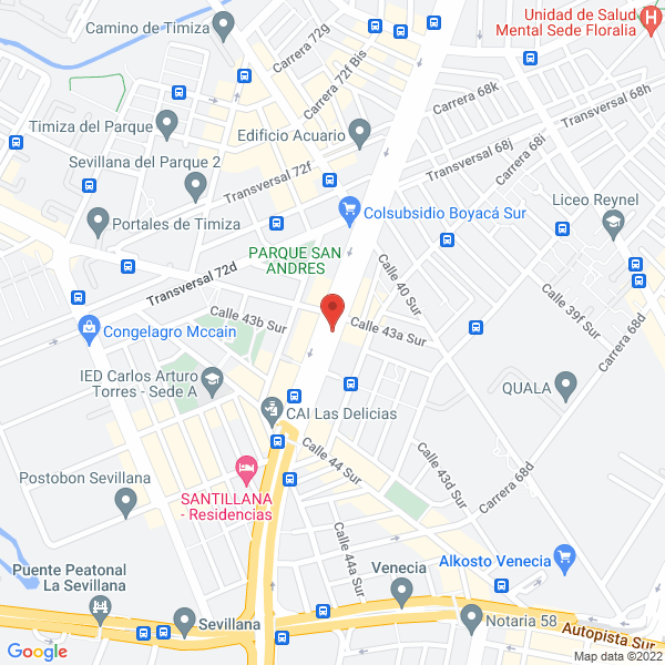 Mapa de Acierte Su Musica - Organista German Castañeda