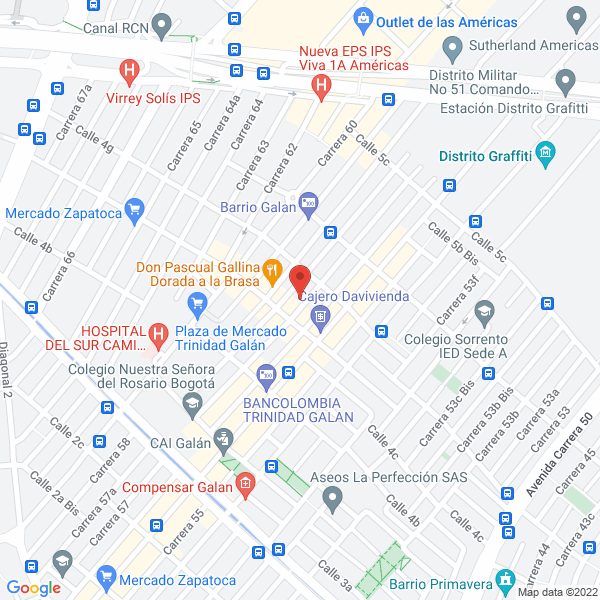 Mapa de Acobarras Ltda.