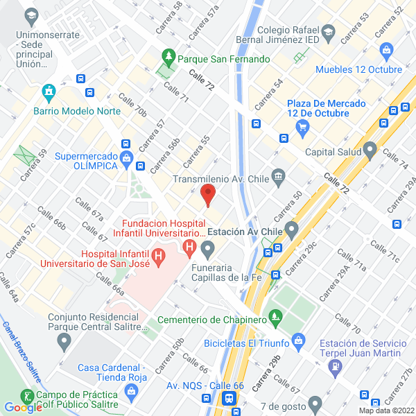 Mapa de Acograf Impresores Ltda