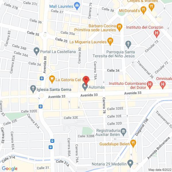 Mapa de A.A.A. S.A E.S.P Acueductos Y Alcantarillados