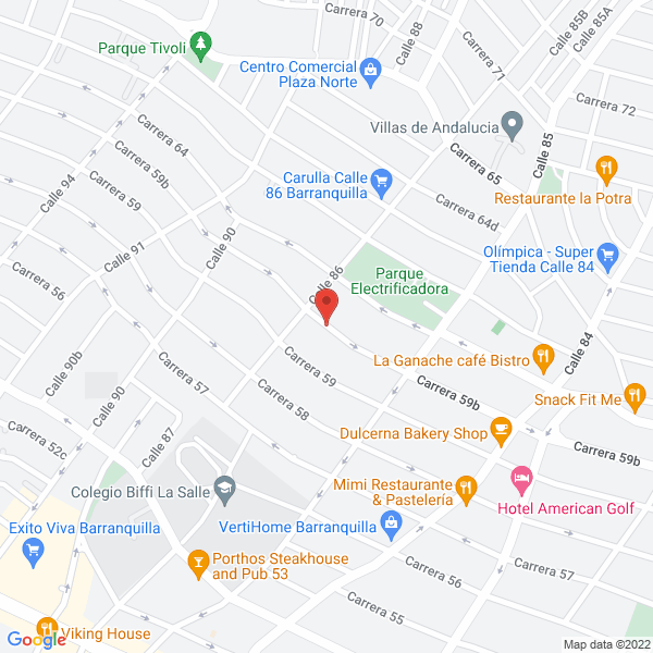 Map of Acuña Altamar & Abogados