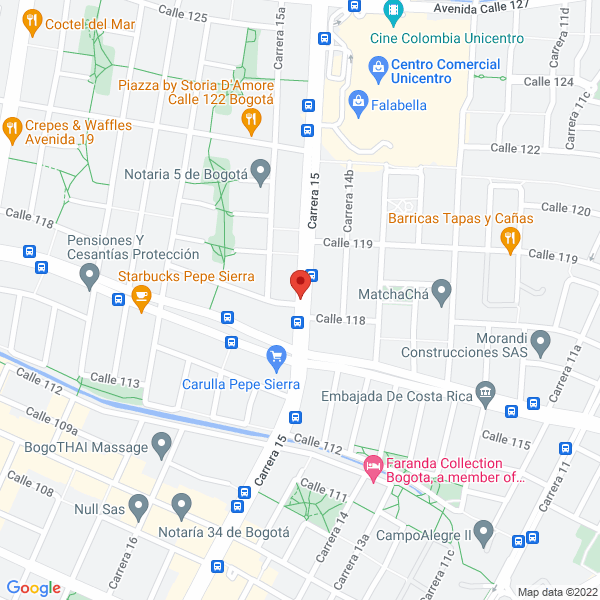 Mapa de Acústica Diseño Y Tecnología Ltda.